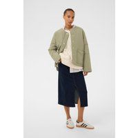 Gesteppte Jacke mit lockerer Passform und Taschen