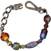 Buntes Perlen-Messing-Charm-Armband