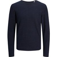 Strukturierter Strickpullover mit Rundhalsausschnitt
