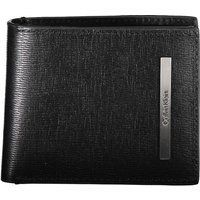 Minimalistische schwarze Bifold Geldbörse