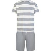 Herren Schlafanzug Set mit Streifen