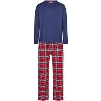 Herren Flanell Pyjama Set mit Streifen