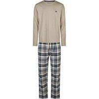 Herren Flanell Pyjama Set mit Streifen