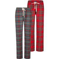 Karierte Pyjamahose Lounge Set