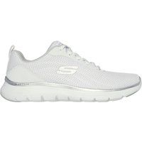 Skechers - Damen Sneaker "Flex Appeal 5.0 Uptake", Kontrast (Weiß/Silber)