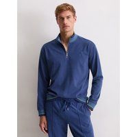 Herren Heavy Jersey Pullover mit Halbreißverschluss