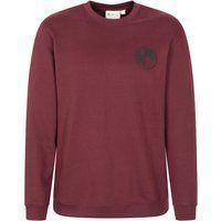 Herren Burgunderrotes Sweatshirt mit Rundhalsausschnitt