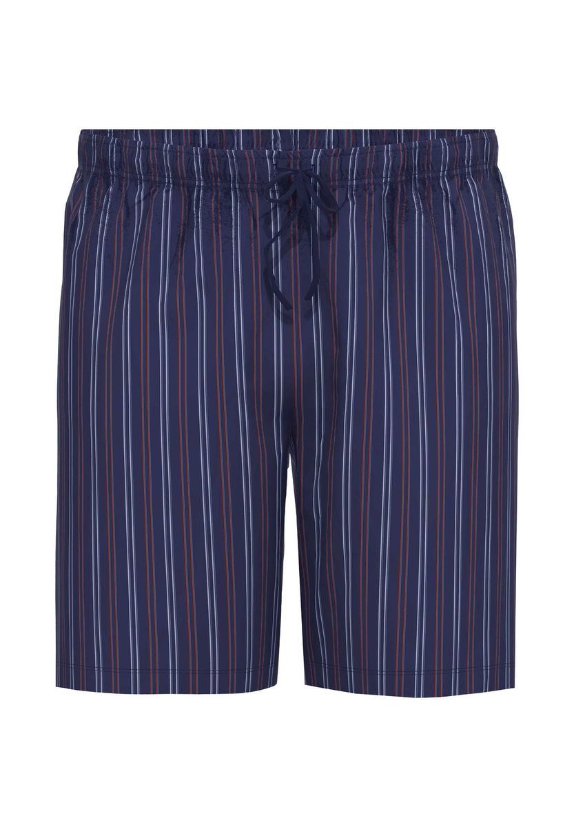 Gestreifte Herren-Loungeshorts aus Bio-Baumwolle