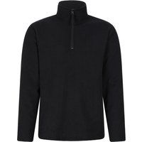 Mountain Warehouse - "Farland" Midlayer für Herren, mit halbem Reißverschluss, Mit Vlies gefüttert (Schwarz)