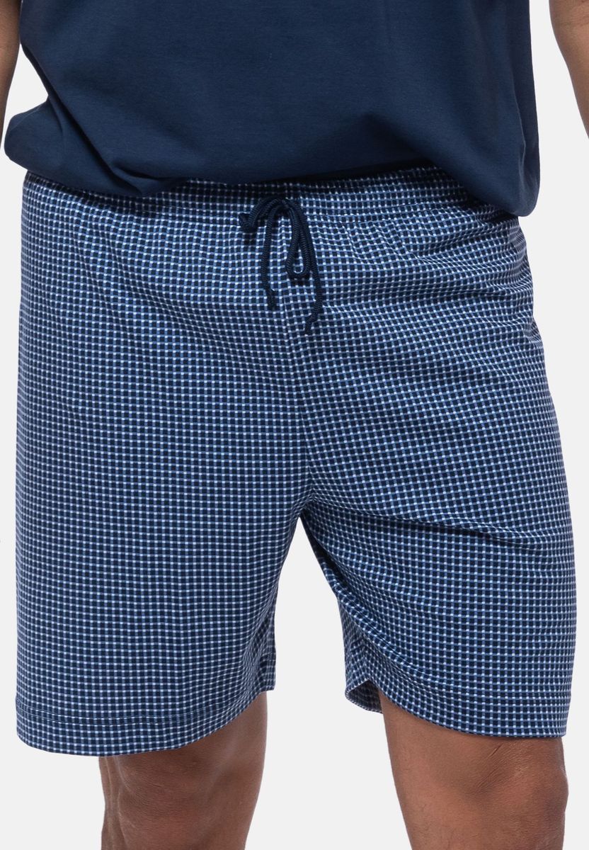 Herren Baumwoll-Shorts mit Karomuster