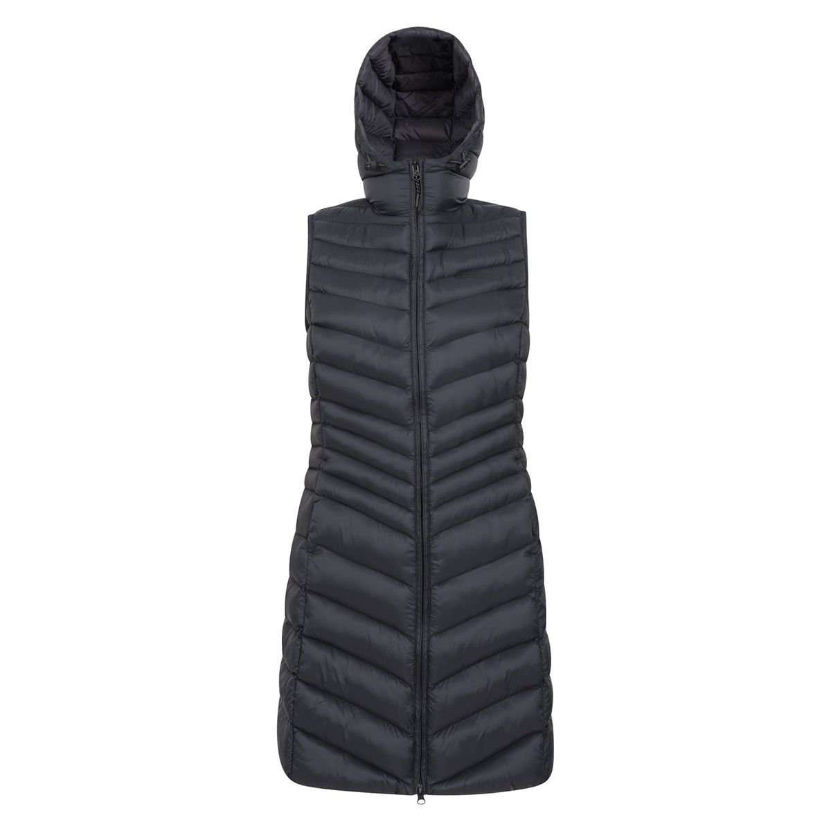 Mountain Warehouse Damen/Damen Florence Gepolstert Langes Gilet (Schwarz)