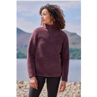 Mountain Warehouse - Fleece-Oberteil mit kurzem Reißverschluss für Damen (Braun)