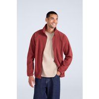Mountain Warehouse - "Stockholm" Fleecejacke Durchgehender Reißverschluss für Herren (Rot)
