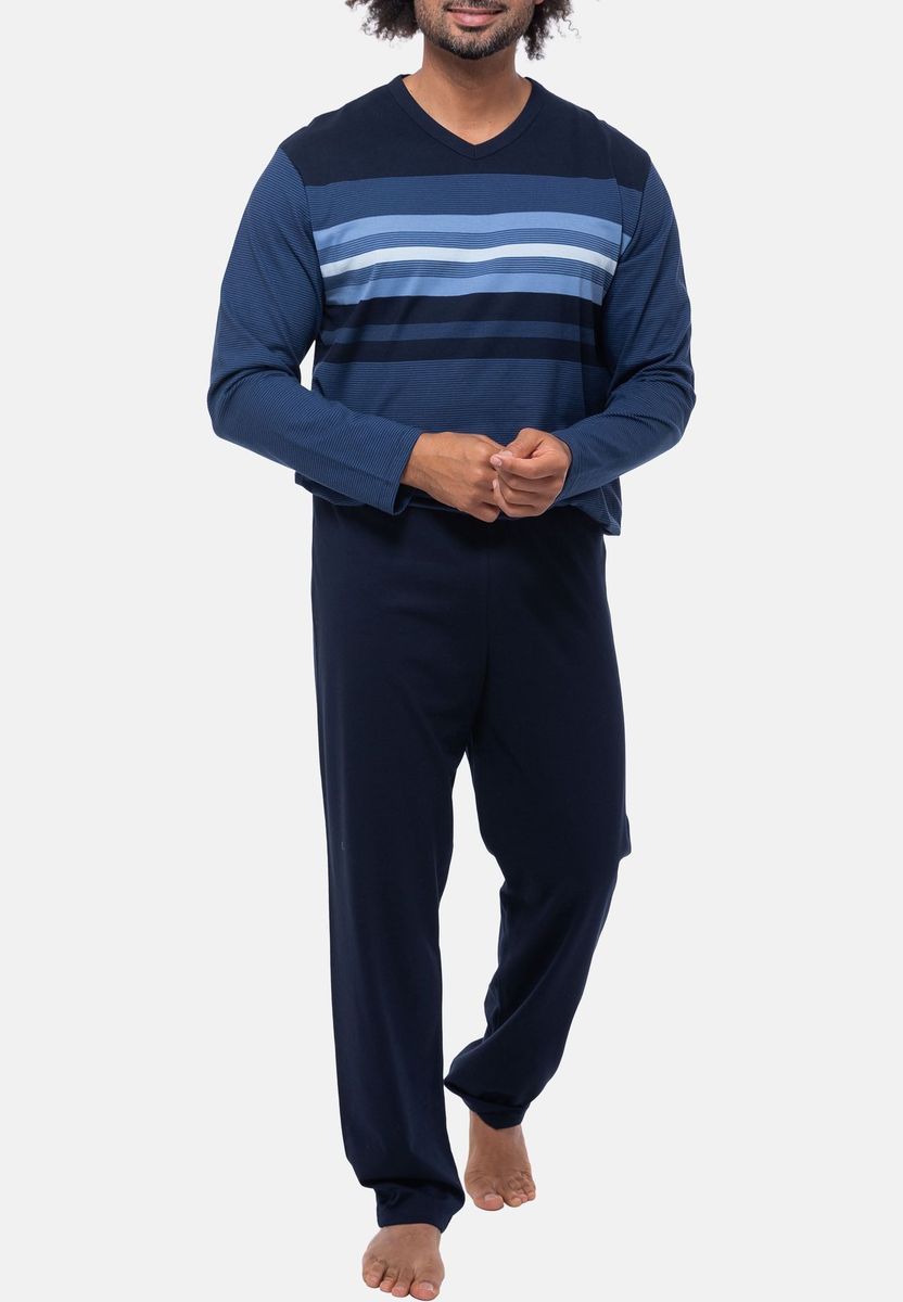 Herren Schlafanzug aus Bio-Baumwolle
