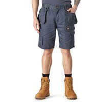 Dickies Redhawk Pro Arbeits-Polyester Herren Graue Arbeitsshorts