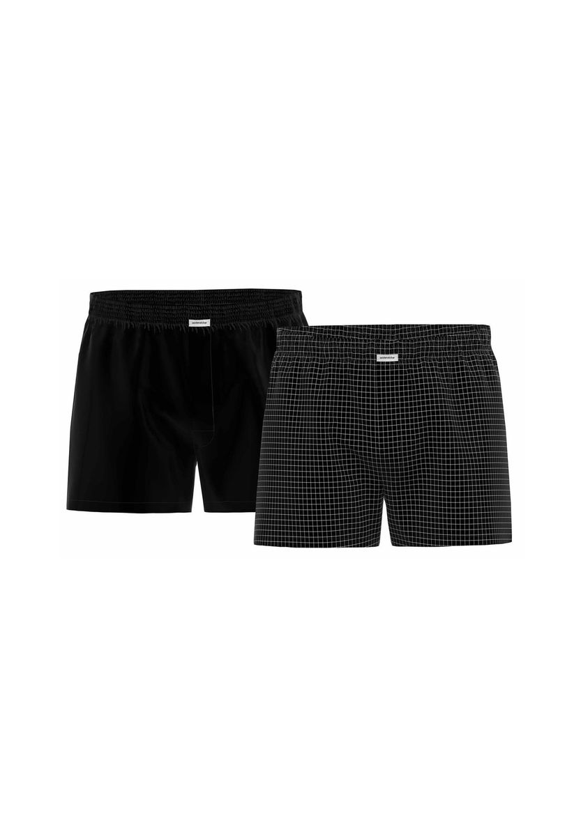 Herren Web-Boxershorts Doppelpack