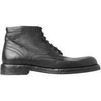 Schnürstiefeletten aus Leder