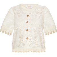 usha Strickjacke Frauen cremefarben