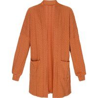 IZIA Strickjacke Frauen Kastanie