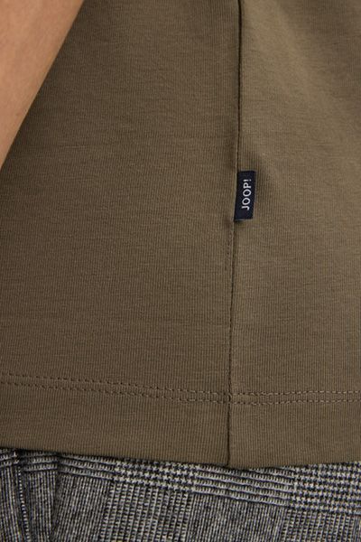 JOOP! Leon Grünes Baumwoll-T-Shirt mit Logo-Stickerei Unisex