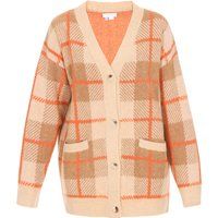 usha Strickjacke Frauen Beige Hellkamel Orange