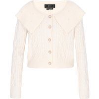 Faina Strickjacke Frauen cremefarben