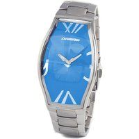 Chronotech Herrenuhr Blaues Zifferblatt Stahl