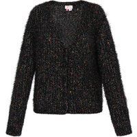 IZIA Strickjacke Frauen schwarz mehrfarbig