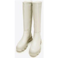Kniehohe Stiefel mit Chunky-Sohle