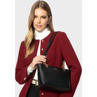 Elegante Schultertasche aus Leder mit Kettenriemen