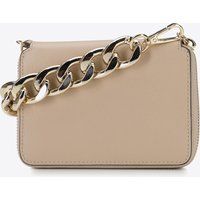 Mini-Leder-Clutch mit Kettenriemen