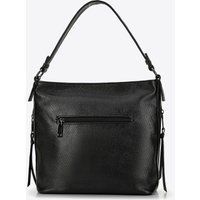Elegante schwarze Hobo-Tasche aus Kunstleder