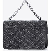 Denim Monogramm Ketten Messenger Bag