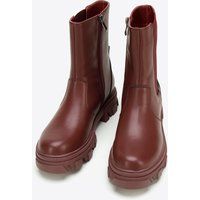 Chelsea-Boots aus Leder mit Plateausohle