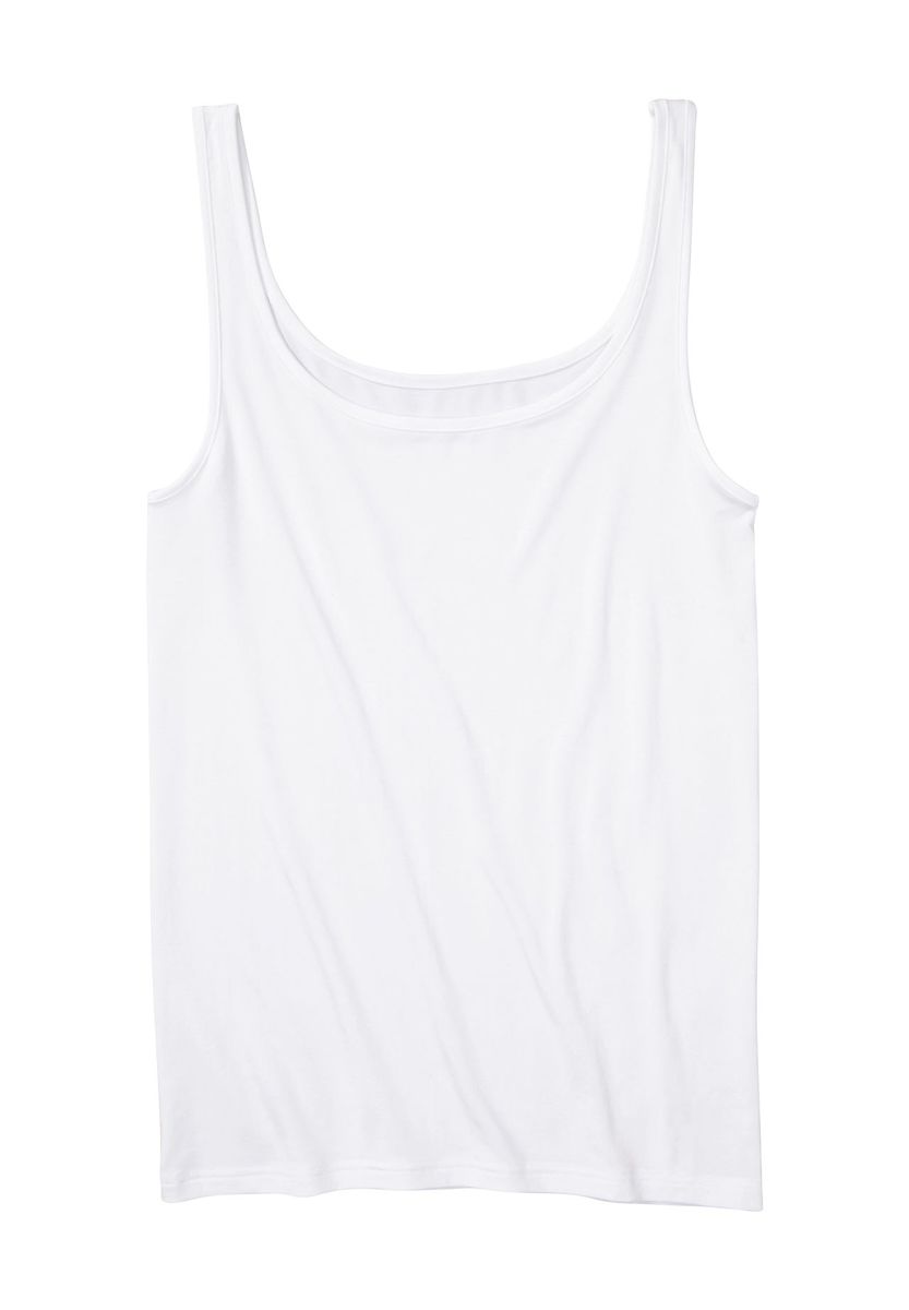Klassisches weißes Tanktop-Unterhemd