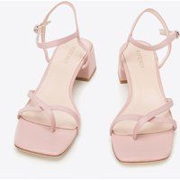 Minimalistische Zehensteg-Sandalen mit Absatz