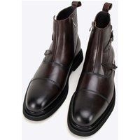Herren Chelsea Boots aus Leder mit Schnallen