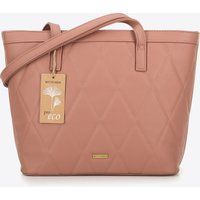 Gesteppte Shopper-Tasche aus Kunstleder