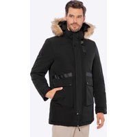 Herren-Isolierparka mit Kunstfellkapuze