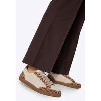 Wildleder-Sneaker mit Leopardenmuster