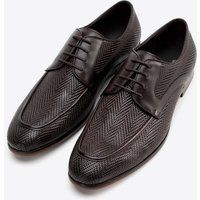 Herren Derby Schnürschuhe aus gewebtem Leder
