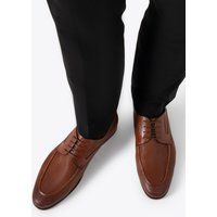 Derby-Kleiderschuhe aus gewebtem Leder