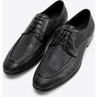 Herren Derby-Schnürschuhe aus gewebtem Leder
