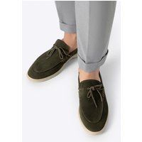 Herren Suede Leder Slipper Loafers