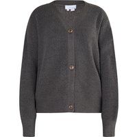 Cardigan aus Rippstrick mit lockerer Passform