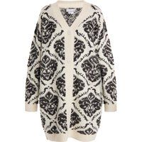 usha Strickjacke Damen Creme Mehrfarbig
