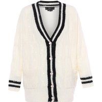 Faina Strickjacke Damen Wollweiß