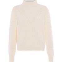 Gestreifte Strickjacke mit Knopfverschluss