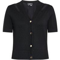 Kurzärmliger Strick-Crop-Cardigan