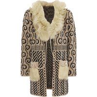 Faina Strickjacke Damen beige/schwarz
